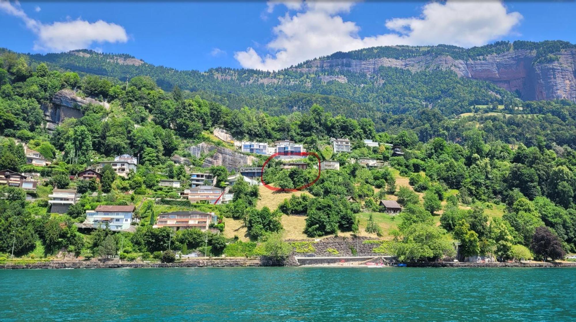 Villa Bootsmann Mit Spektakulaerer Seesicht Nahe Badestrand Vitznau Exterior foto